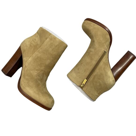 Vince Camuto Cayelsa Bootie 10 Tan Leather Neutral Classic Boho - Picture 1 of 14